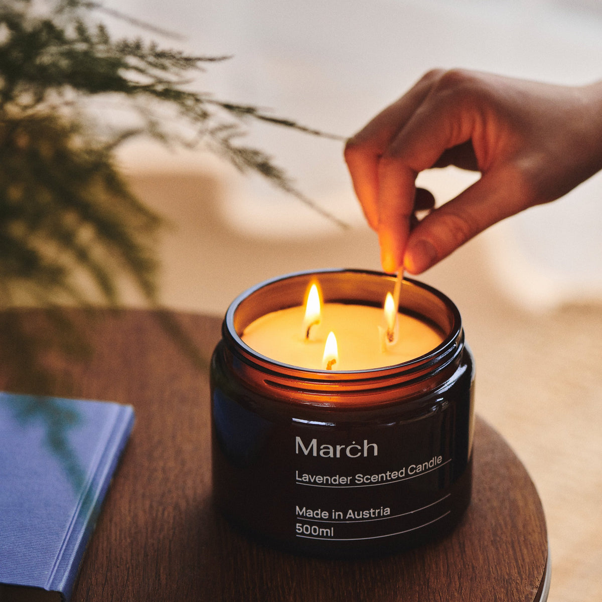 Lavender Eucalyptus Scented Candle